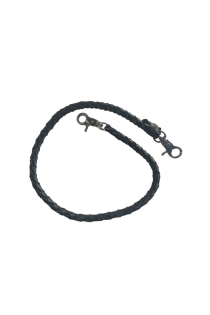 24" Braided Leather Chain: Features:

Length: 24"
Braided Black Genuine Leather
Handmade From Genuine Leather