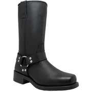 Ladies Harness Boot: Features:

12" Black Heavy Duty Full Grain Oiled Leather Upper
Neoprene Oil-Resistant Sole &amp; Heel
Cu