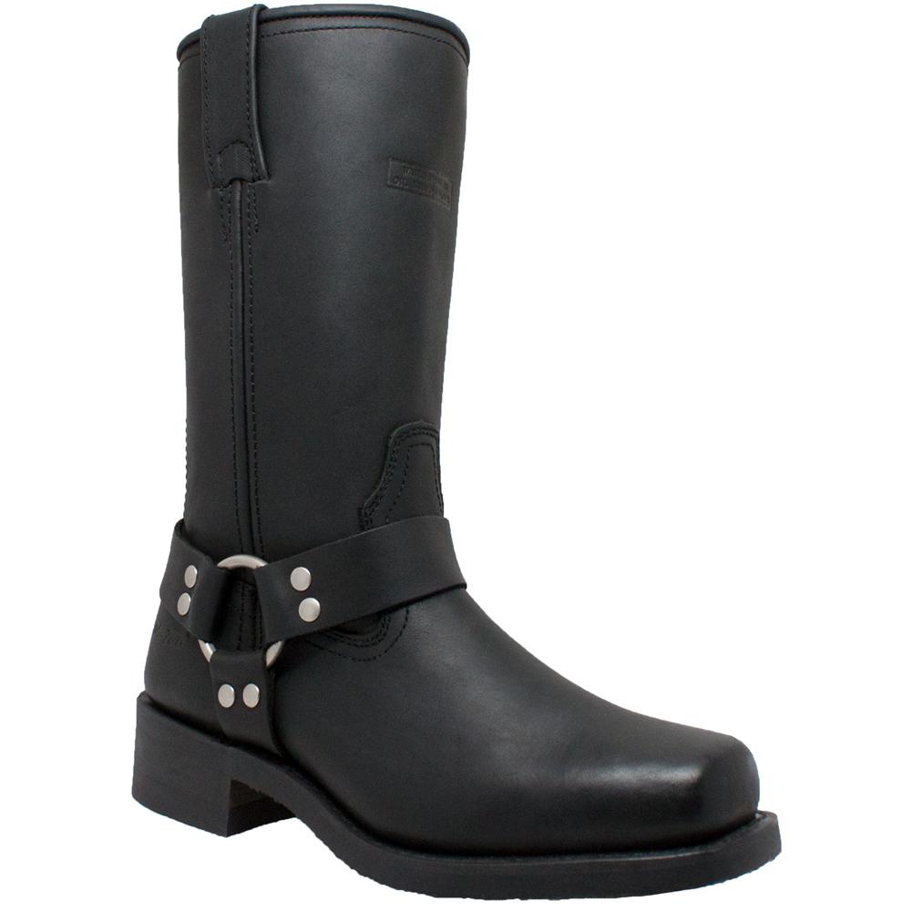 Ladies Harness Boot: Features:

12" Black Heavy Duty Full Grain Oiled Leather Upper
Neoprene Oil-Resistant Sole &amp; Heel
Cu