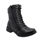 Ladies Zipper Biker Boot Black: Ladies Zipper Biker Boot Black