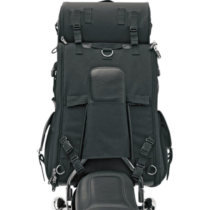 Saddlemen DLXSissy Bar Bag: S3200DE Expandable Sissy Bar Bag:Product Overview (HD)Universal Mounting - Saddlemen's Universal 