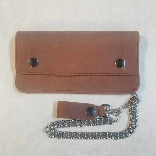 8" Trucker Wallet Brown - Eagle Leather