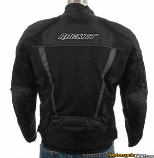 Phoenix Ion Jkt Black: Cooling FreeAir™ mesh shell torso, back and arms

Two stage waterproof (full sleeve) and insulated zip