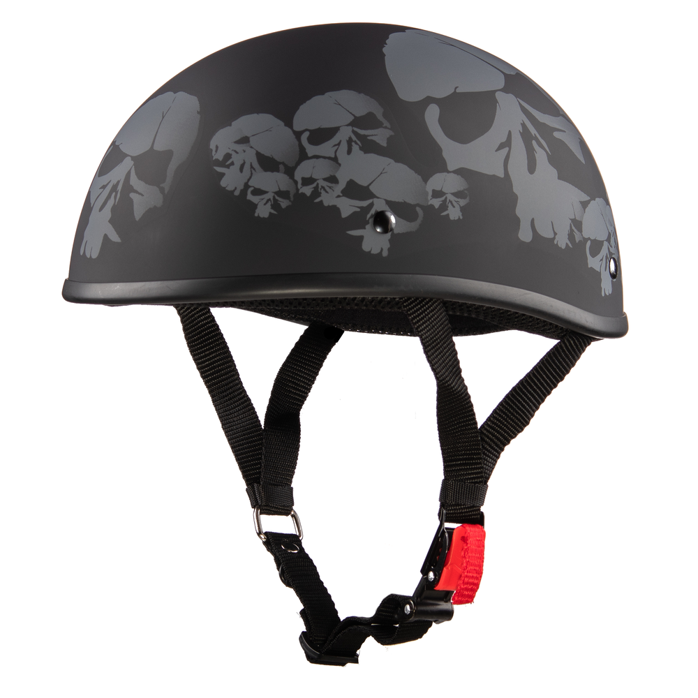 Beanie Helmet MB W/Skulls - Eagle Leather