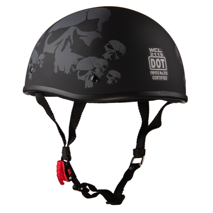 Beanie Helmet Graphic: Description
All of our motorcycle helmets are FMVSS 571