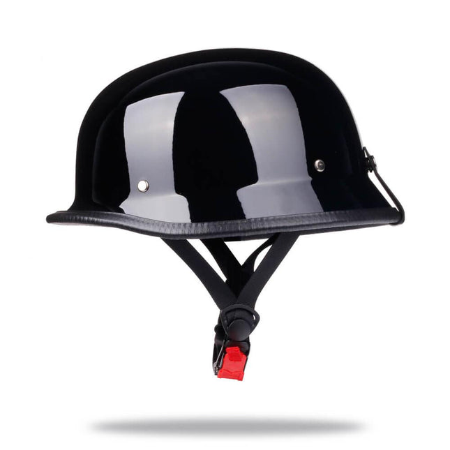 beanie biker helmets Highway 21 9mm German Beanie Helmet Gloss Black / XS