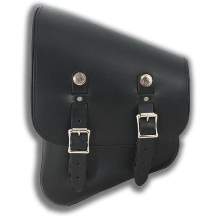 Leather Works Chopper Bag Left Side 312L: The 312 is a bag specifically designed to fit custom bikes and choppers