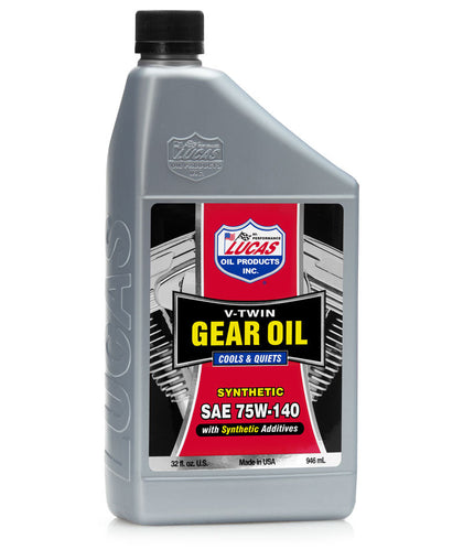 SYN V-Twin Gear Oil 75W140 Quart: Designed especially for V-Twin but excellent for use in any heavy duty or high-performance 