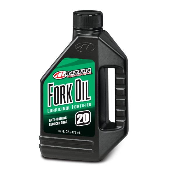 Maxima Fork Oil 16 Oz: Mineral based fork oil designed for cartridge and standard-type forks
