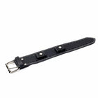 Watchband Bk W/White Stitching Black: Genuine LeatherMade in USA