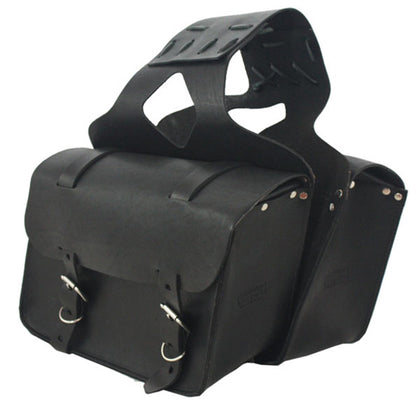Small Slant Saddlebag 44S Black: Small Palin Slanted Saddle Bags Made in the USA