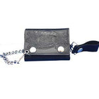 Tri-Fold W/ Chain Embossed Black