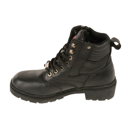 Ladies Side Zip Plain Toe Boot - Eagle Leather