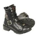 Women's Side Buckle Wide Boot: Full Grain Premium 2