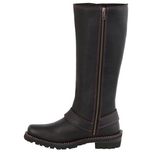 Women's Tall Boot With Pink Eyelets: Features:

Full Grain Premium 2