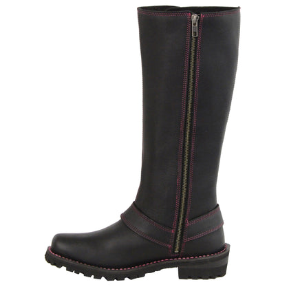 Women's Tall Boot With Pink Eyelets: Features:

Full Grain Premium 2