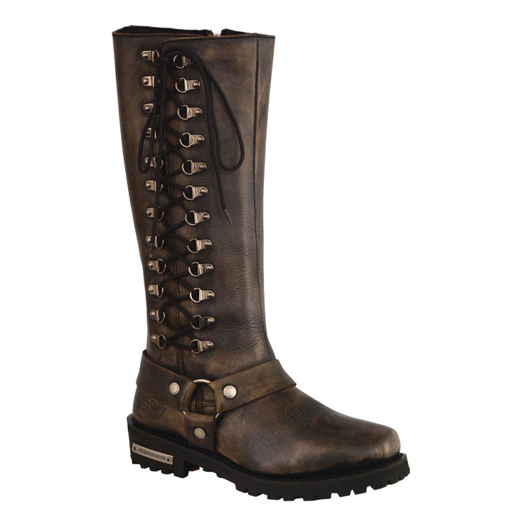 Ladies Dist Tall Lace-up Boot - Eagle Leather