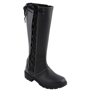 Women's Lace Side Tall Boot: Full Grain Premium 2