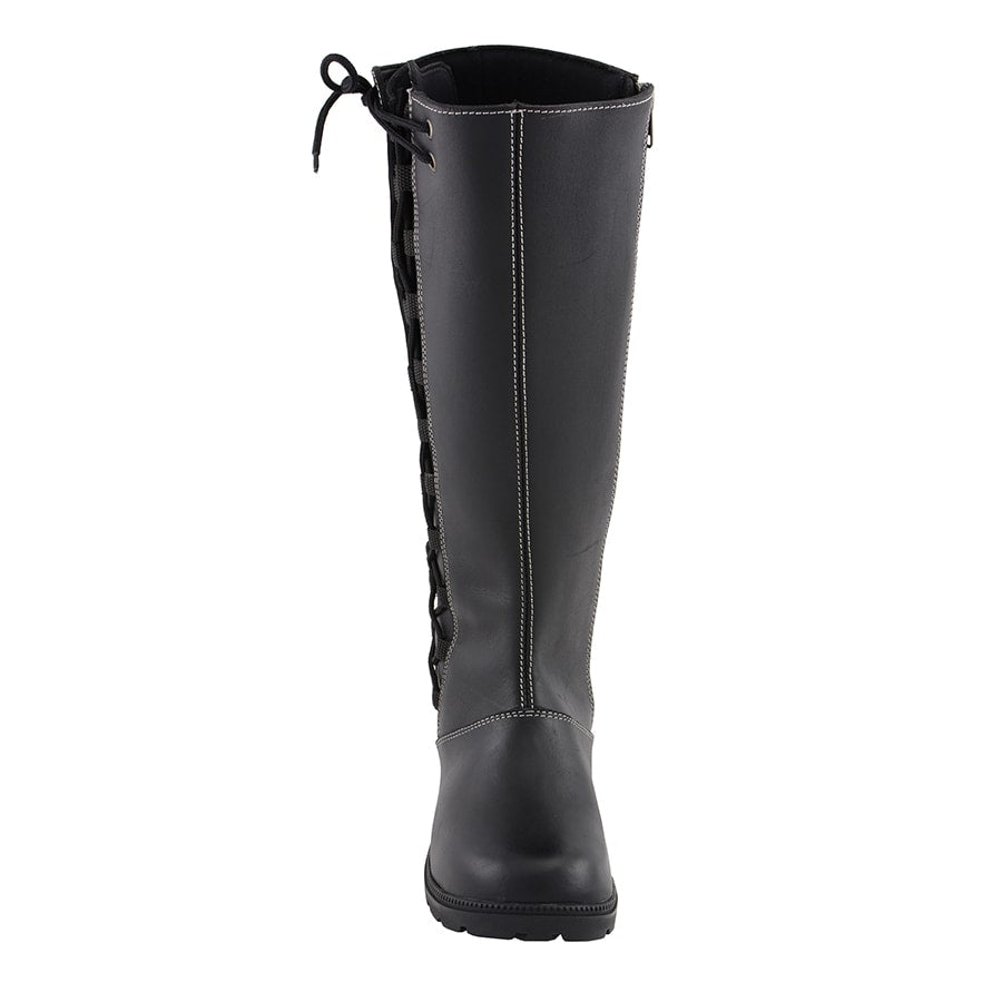 Women's Lace Side Tall Boot: Full Grain Premium 2