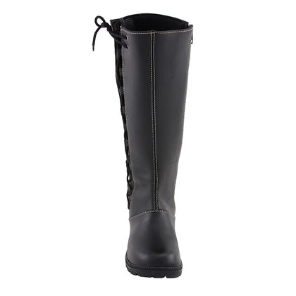 Women's Lace Side Tall Boot: Full Grain Premium 2