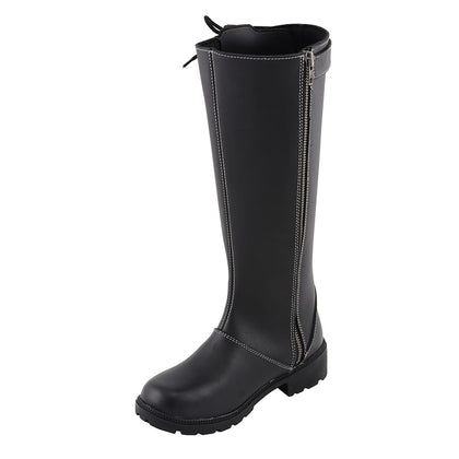 Women's Lace Side Tall Boot: Full Grain Premium 2