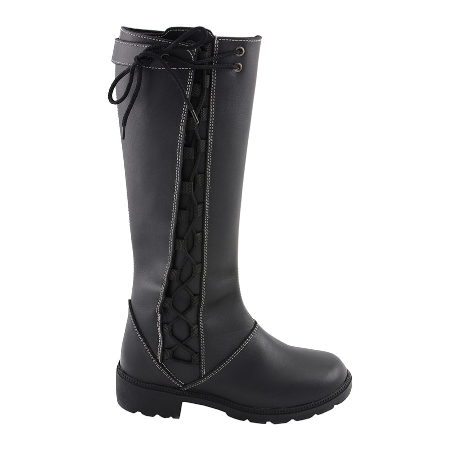 Women's Lace Side Tall Boot: Full Grain Premium 2