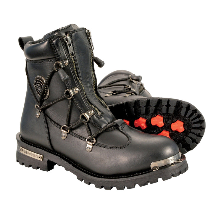 Ladies Boot W/Zipper Black - Eagle Leather