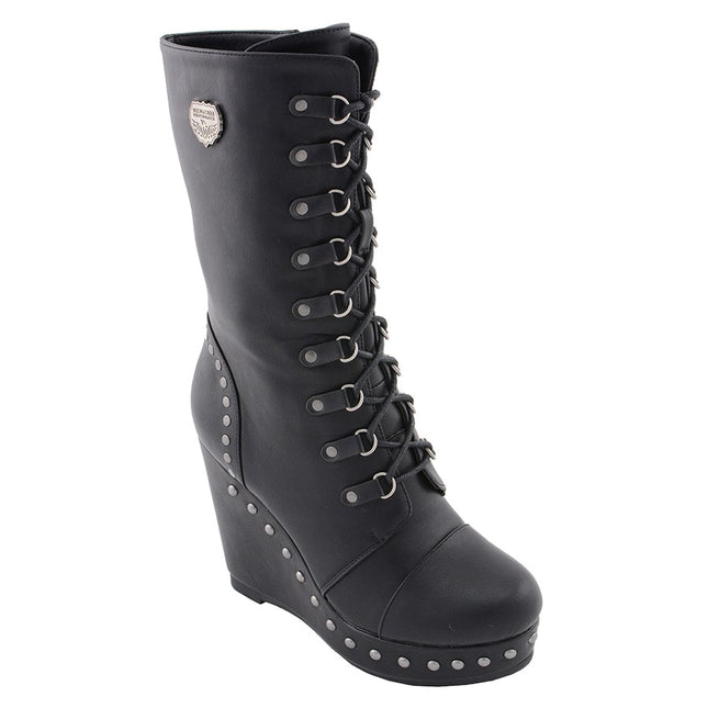 Ladies Lace Boot W/Platform