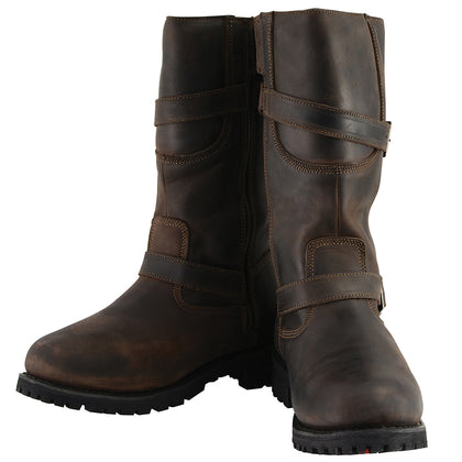 Mens  Dark Engineer Boot: Full Grain Premium 2