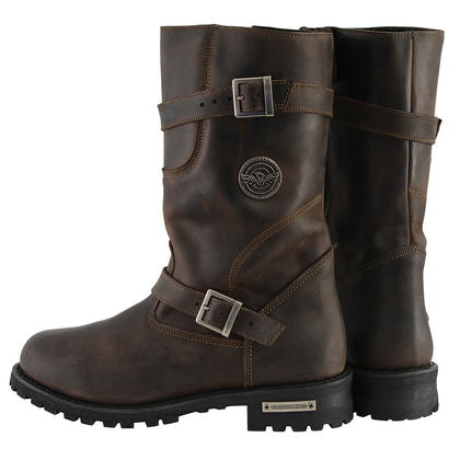 Mens  Dark Engineer Boot: Full Grain Premium 2