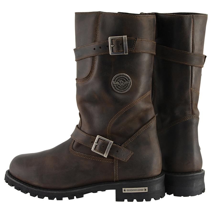 Mens  Dark Engineer Boot: Full Grain Premium 2