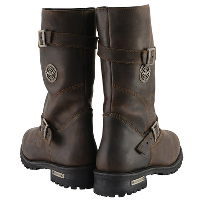 Mens  Dark Engineer Boot: Full Grain Premium 2