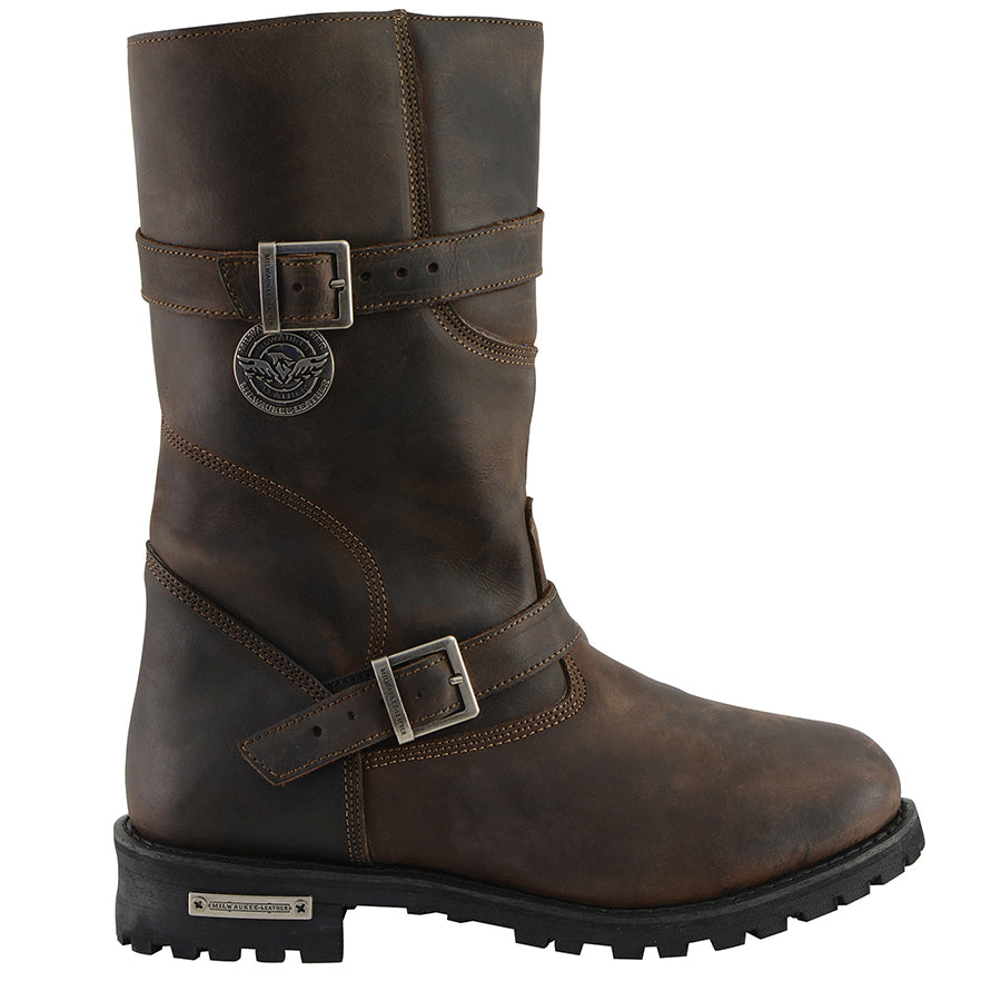 Mens  Dark Engineer Boot: Full Grain Premium 2