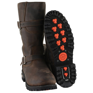 Mens  Dark Engineer Boot: Full Grain Premium 2