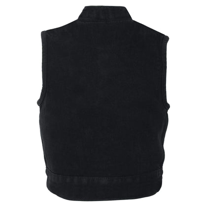Kids Black Denim Club Vest: Kids Black Denim Club Vest Color Black Size X-Small Small Medium Large X-Large 2X-Large 3X-Large 