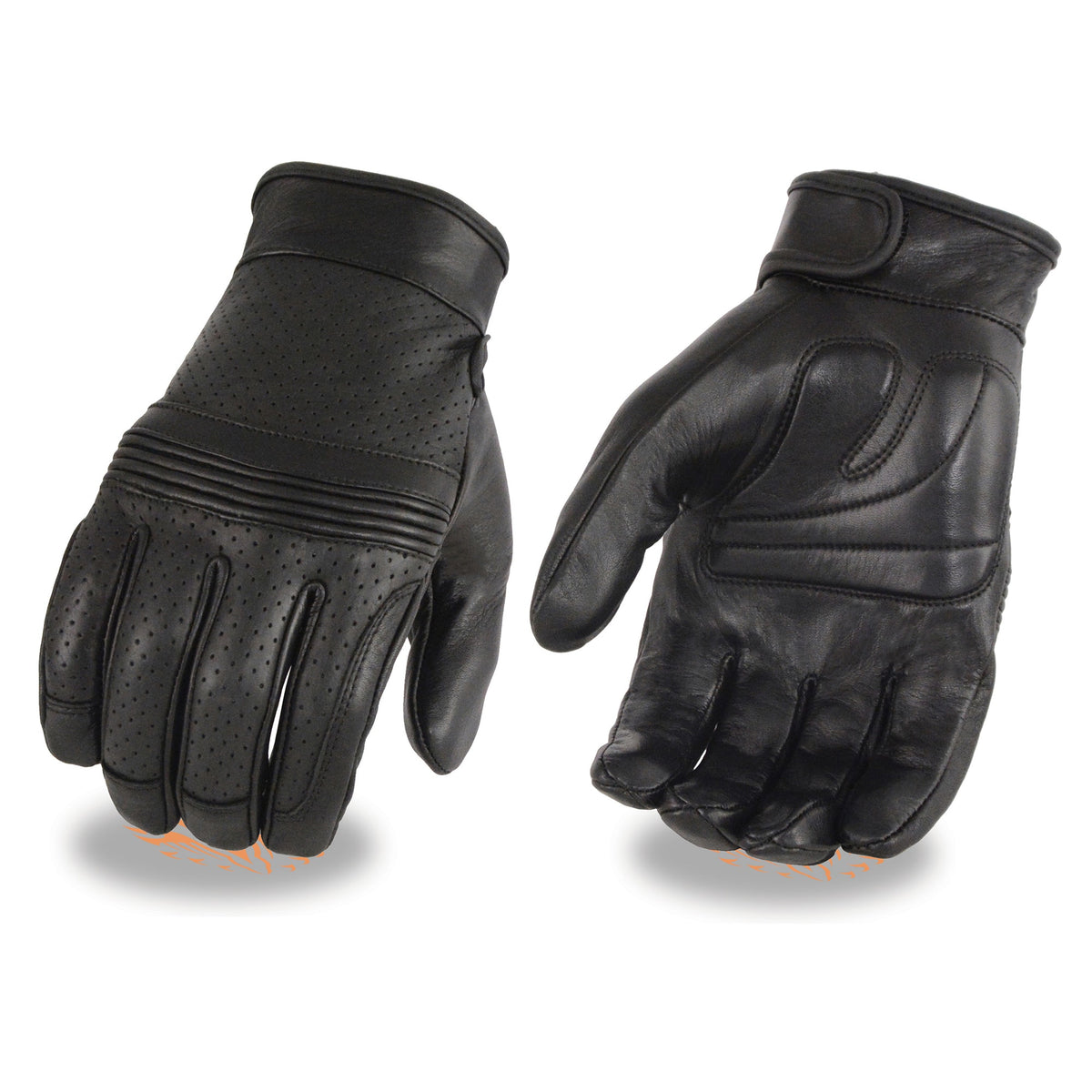Men's Perforated Glove: Premium Cowhide Leather
Stretch Knuckles for Optimal Comfort
Gel Palm
Adjustable Wrist Strap
Touch Sc
