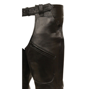 Thigh Pocket Chaps Black: Features:

Premium Cowhide Leather 1