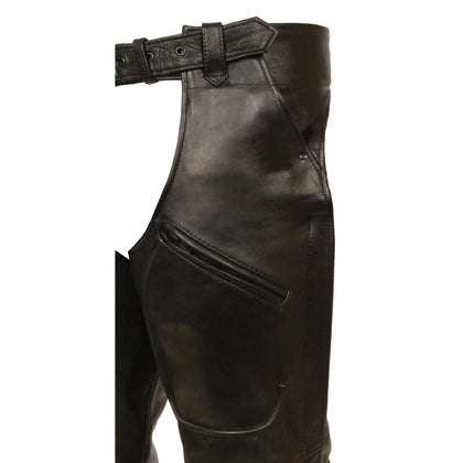 Thigh Pocket Chaps Black: Features:

Premium Cowhide Leather 1