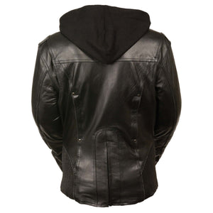 Women's Reflective Tribal Jacket: Features:

Ladies 3/4 Jacket w/ Reflective Tribal Detail
Butter Soft premium Cowhide 1