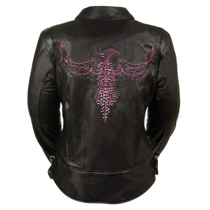 Ladies Phoenix Embroidered Jacket: Features:


1