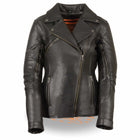 Ladies Classic Vented Goatskin Jacket: Features:

1