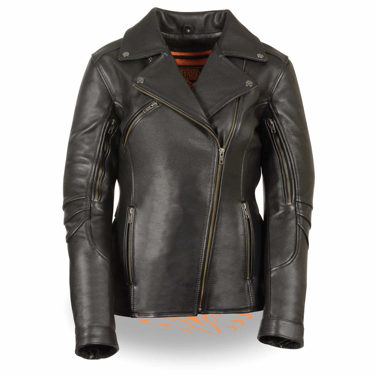 Ladies Classic Vented Goatskin Jacket: Features:

1