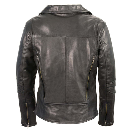Ladies Classic Vented Goatskin Jacket: Features:

1