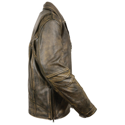 Men's Updated MC Jacket Brown - Eagle Leather