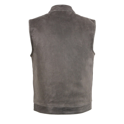 Men's Open Neck Club Style Vest: Features:

Men’s Distressed Grey Open Neck Snap/Zip Front Club Style Vest
Premium Milled Dis