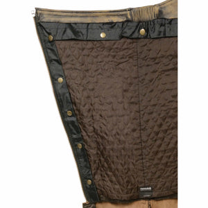 Distressed Chaps With Removable Liner: Premium Cowhide Leather 1