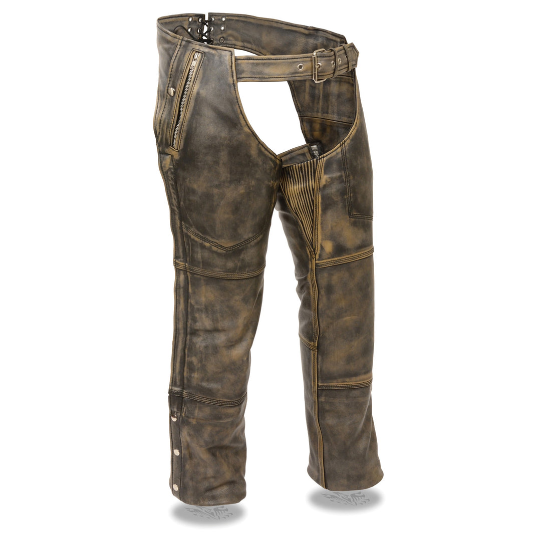 Distressed Chaps With Removable Liner