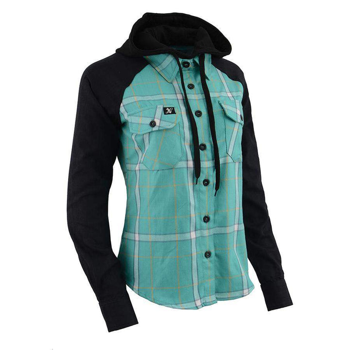 Women's Teal Flannel Shirt - Eagle Leather