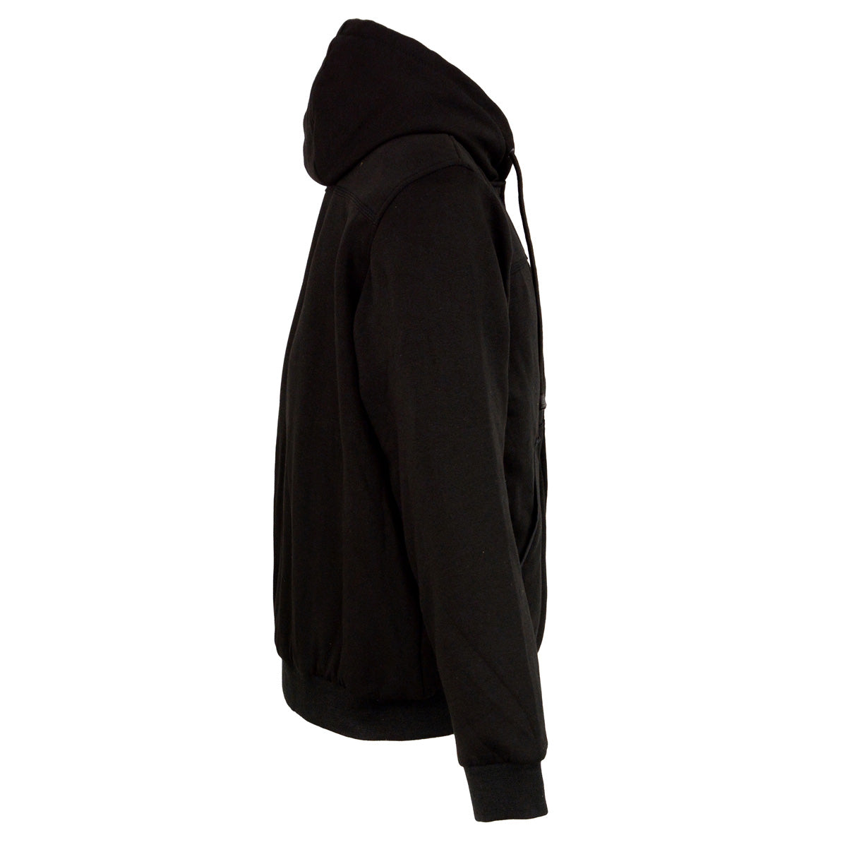 Men's Heated Fleece Hoodie: Features:

Durable Material – Cotton Exterior with Thermal Inside Lining, Knit Cuff and Waistband