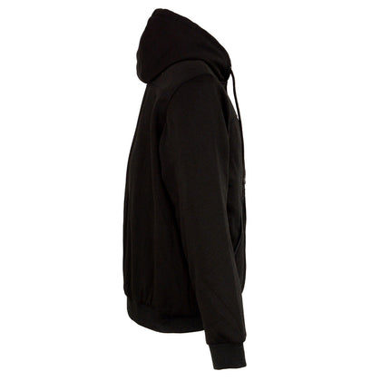 Men's Heated Fleece Hoodie: Features:

Durable Material – Cotton Exterior with Thermal Inside Lining, Knit Cuff and Waistband